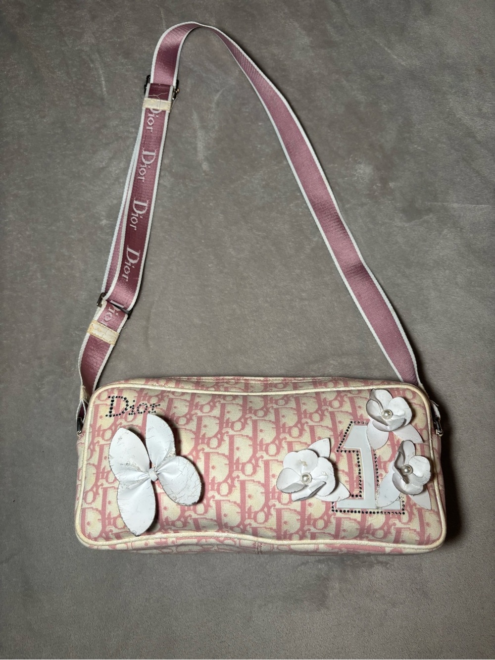 Vintage Christian Dior Girly Diorissimo 2003 Pink Trotter Bag
